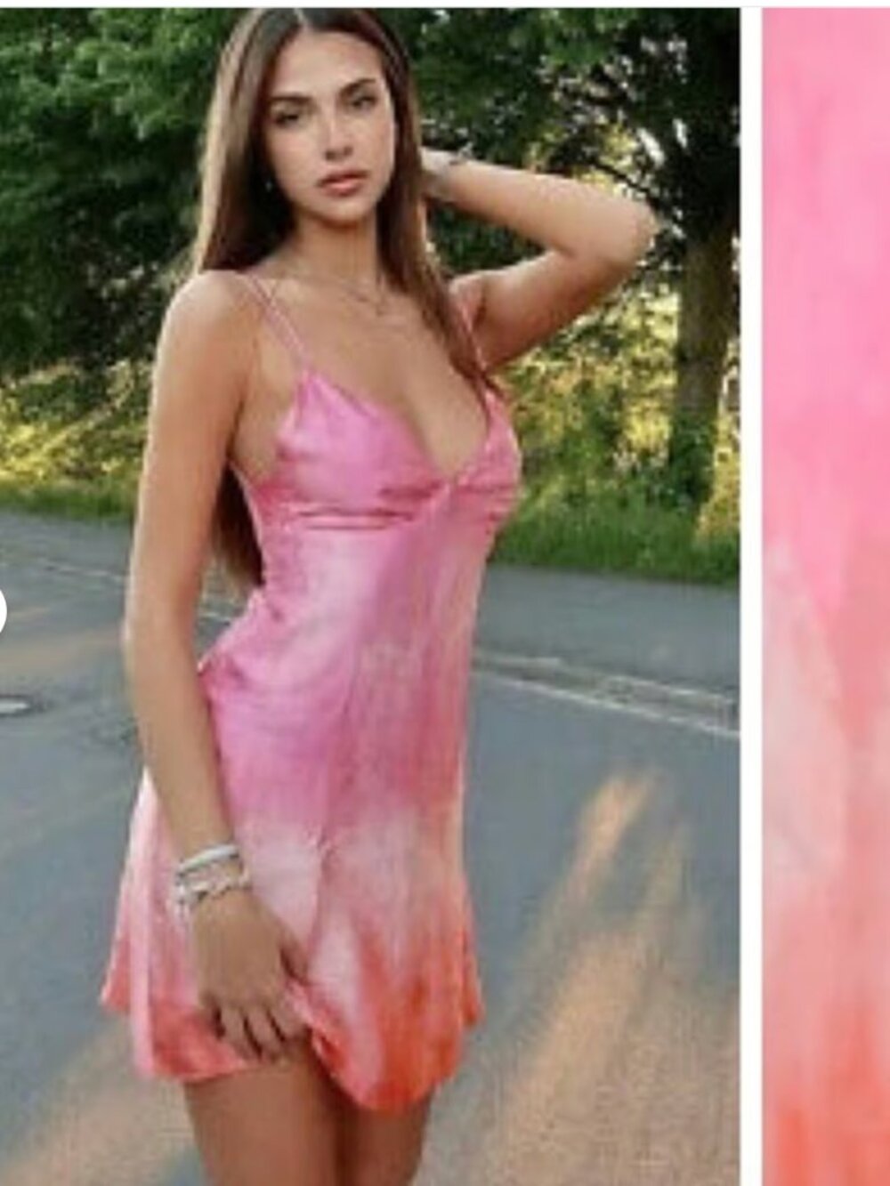 Zara | Medium | Pink Tie Dye Slip Dress